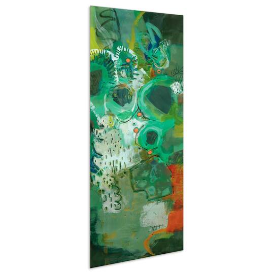 Empire Art Direct 63" x 24" Lolly I Frameless Free Floating Reverse Tempered Art Glass Wall Art